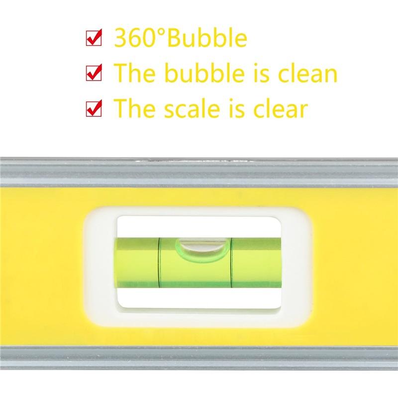 9 Inch Magnetic Box Level Torpedo Level,3 Different Bubbles/45°/90°/180°Measuring Shock Resistant Torpedo Level