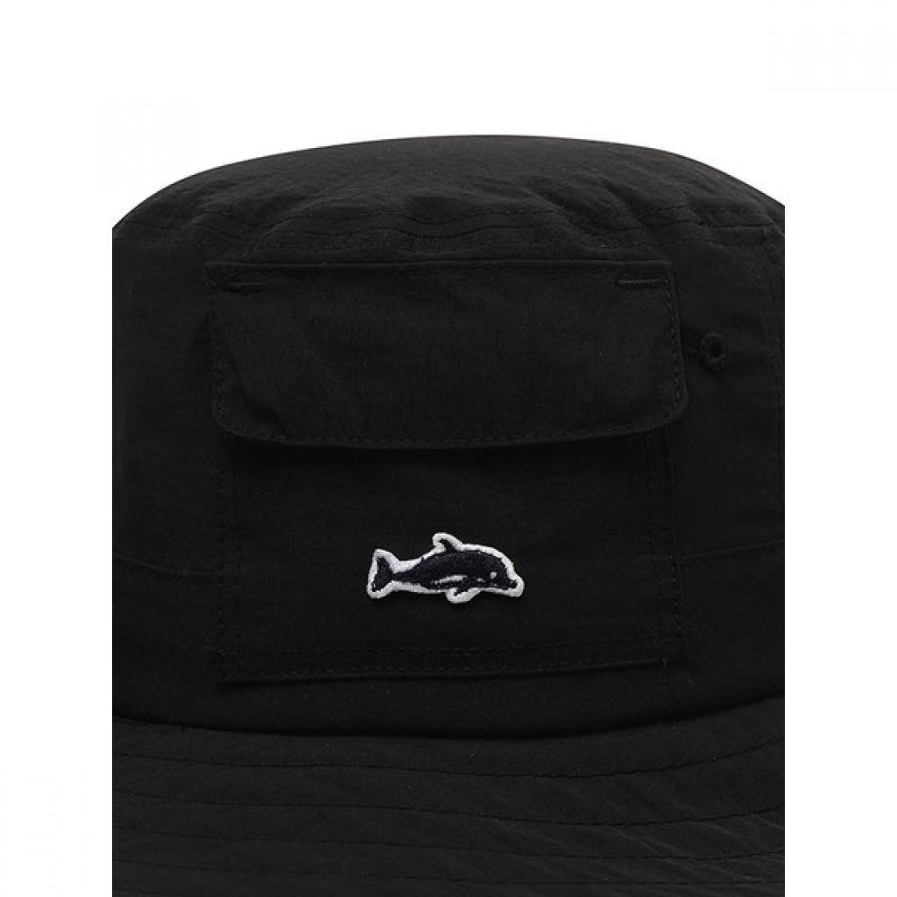 BBC EARTH Convertible String Outdoor Brim Hat  Black 