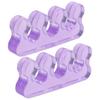 2 Pcs Toe Separator Purple Silica Gel Toe Stretchers Bunion Correctors for Bunion Relief Hammer Toe
