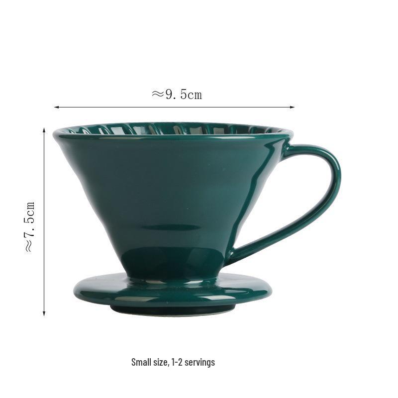 Set Portafiltro per Caffè Pour-Over V60 in Ceramica Nordica, Stile Semplice