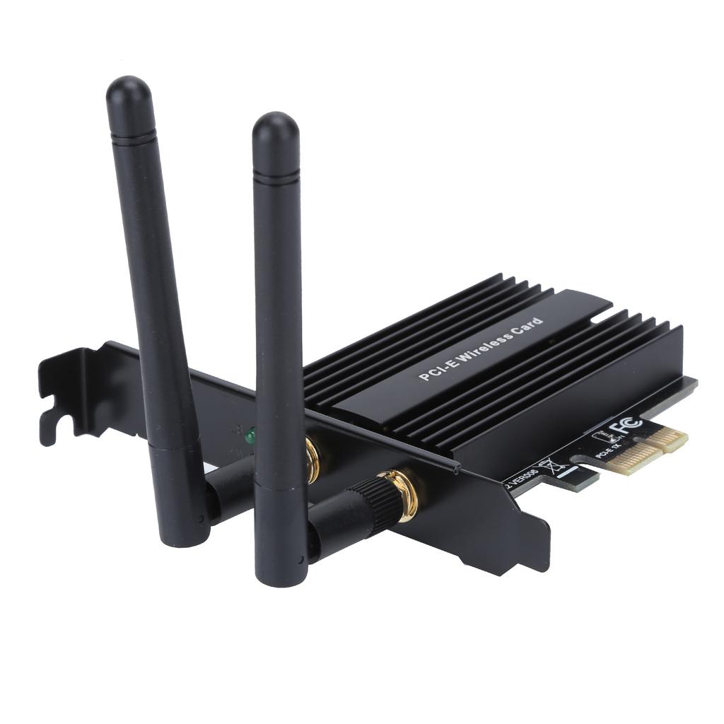PCI Express WiFi 6 Adapter 3000Mbps for Intel AX200 Pro 802.11ax 2.4G 5Ghz for Bluetooth5.0Black