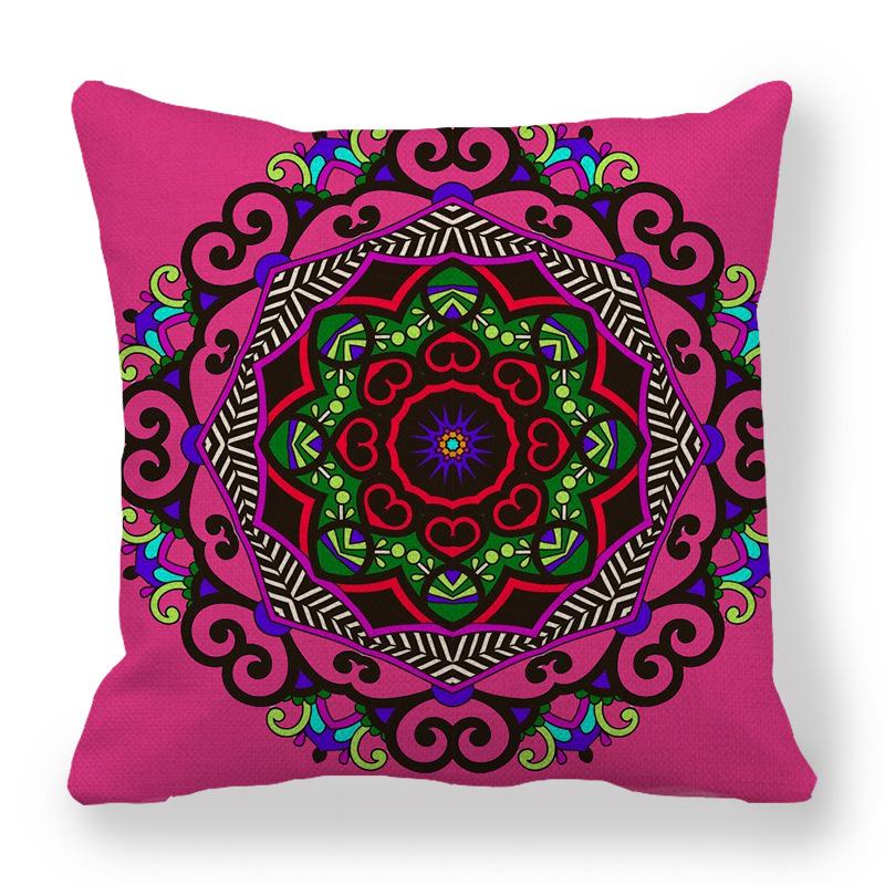 Custom Geometric Abstract Symmetrical Linen Pillowcase