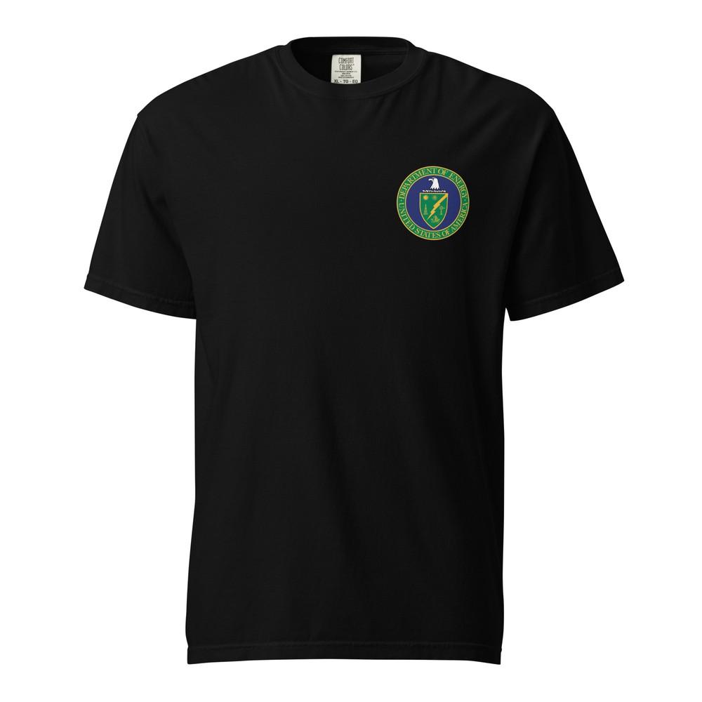 US Department of Energy DOE Seal T-Shirt Nuclear Comfort Colors Garment Dyed Tee Unisex T-Shirt L