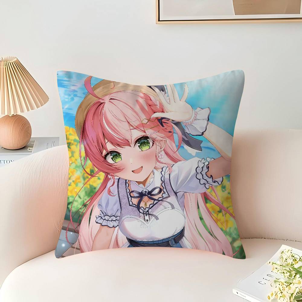Sakura Miko Povlak na polštář kreslený Dárek Povlak na polštář Ložnice Domov Pohovka Židle Sedák Dekor povlak na polštář