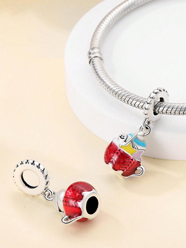 Charms Plata Afternoon Tea Coffee And Juice Beads Charm Copper Plated Fit Charms Original Bracelet For Jewelry Making Diy Charm