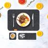 3 adet/takım Yıkanabilir Yemek Masası Mat Keçe Masa Mat Seti Yalıtım Placemat Ev Dekor
