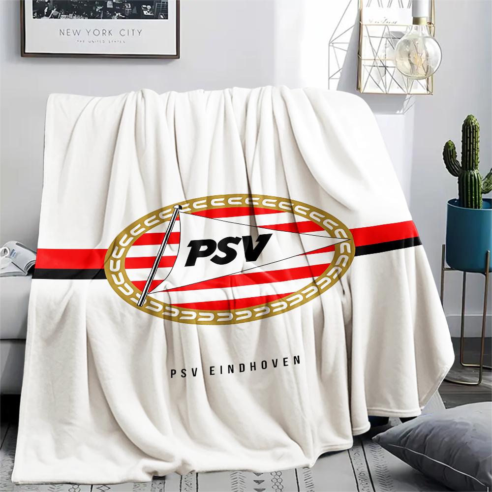 1PC Philips Sport Vereniging Print Flannel Blanket, High quality All Seasons, Home Decor, Warmth and Comfort, Perfect for Christmas Gifts