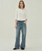 MOTT Henley Neck Slim T-Shirt - White