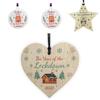 Decorations Gift Christmas Hanging Bauble Wooden The Year Of The 2020 Lockdown