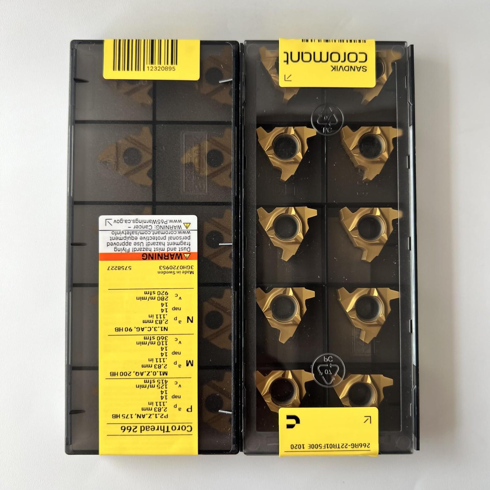 

SANDVIK / 266RG-22TR01F500E 1020 / Original Swedish hard alloy blade 10 Pcs