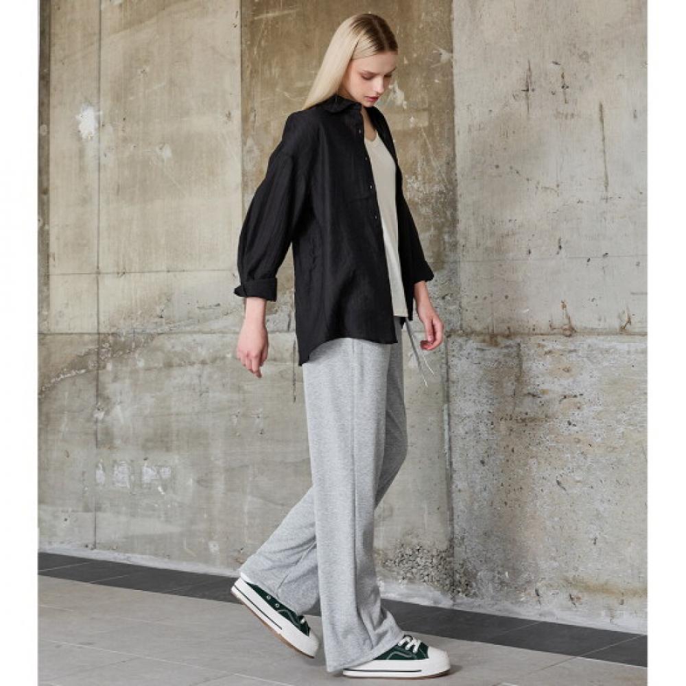 Paragona Unisex Fresh Rib Wide Banding Pants U25lp201