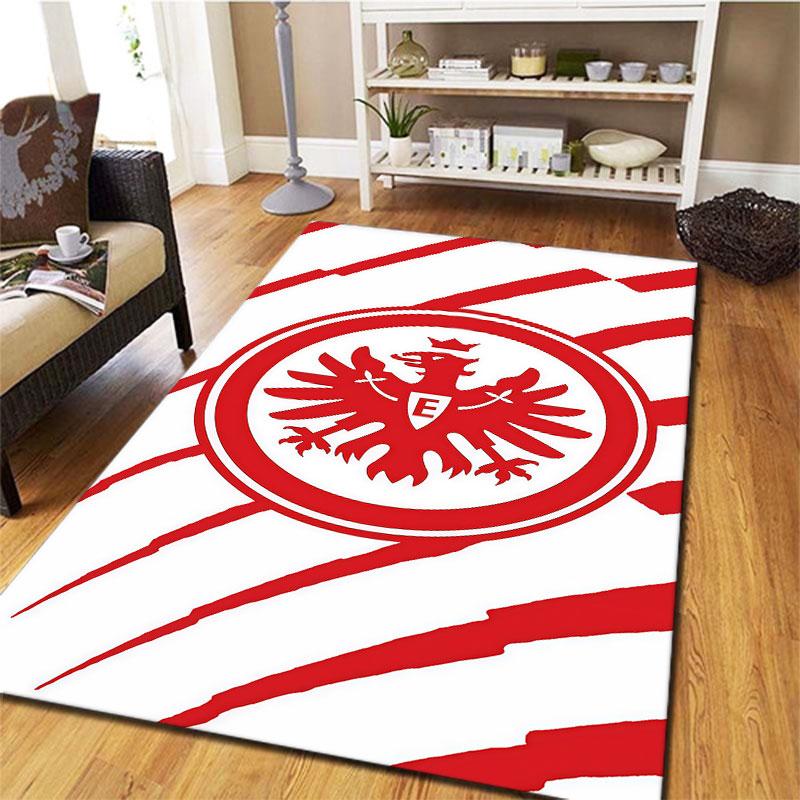 Eintracht Frankfurt Teppich für Wohnzimmer Schlafzimmer Zuhause Sofadekoration, Kinderspiel rutschfeste Bodenmatte
