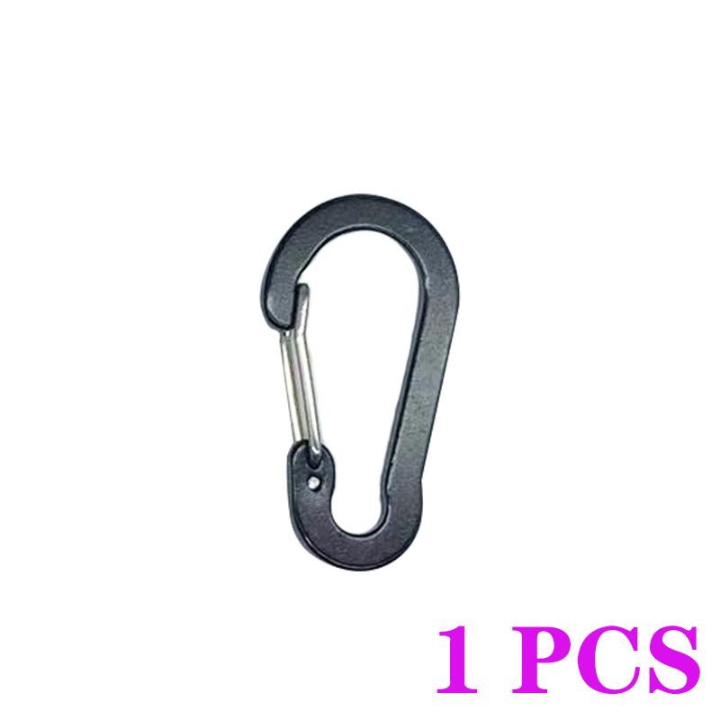 

10 пружинных крючков, пряжка для альпинизма, маленькие зажимы для карабинов, многофункциональный инструмент для кемпинга, рыбалки, альпинистские аксессуары, пружинная застежка 1 PCS BLACK