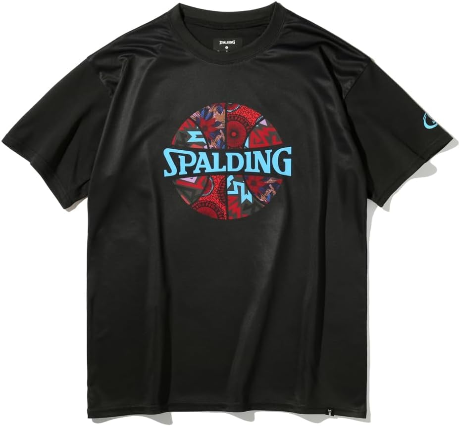 

Spalding African Batik Ball Print T-Shirt, Black, Large, SMT25001