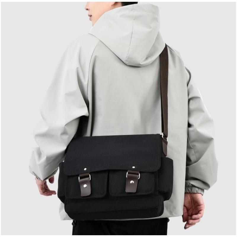 Bolsos cruzados de marca para hombre, bolsos de hombro de lona para hombre, bolsos de mensajero para niño, bolsos de hombre para viaje, bolso grande informal gris