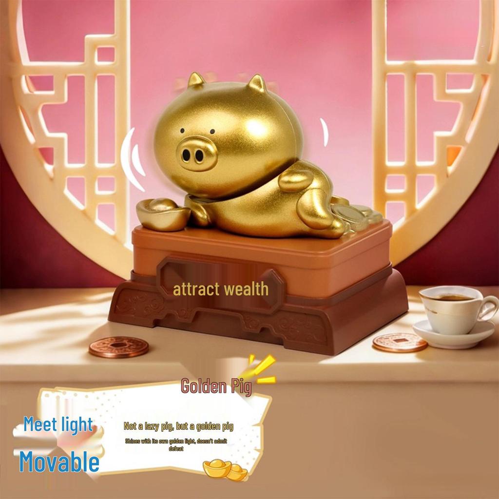 Qimo Pig Light-Activated Blind Box Cartoon Doll - Series 2 Office Ornament