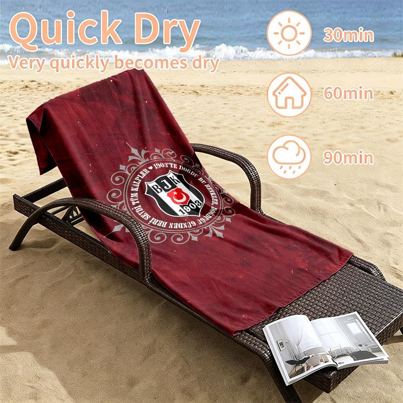 Besiktas JK Beach towels also serve as bath towels summer essential a musthave for the outdoors the beach and the pool