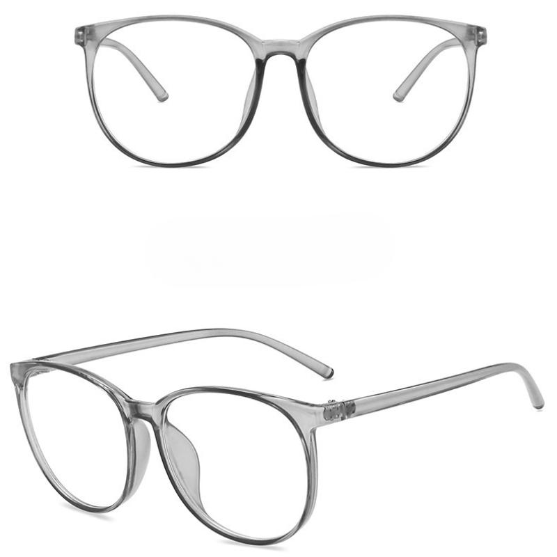 Lunettes d'ordinateur transparentes, monture pour femmes et hommes, Anti lumière bleue, rondes, bloquant les lunettes optiques