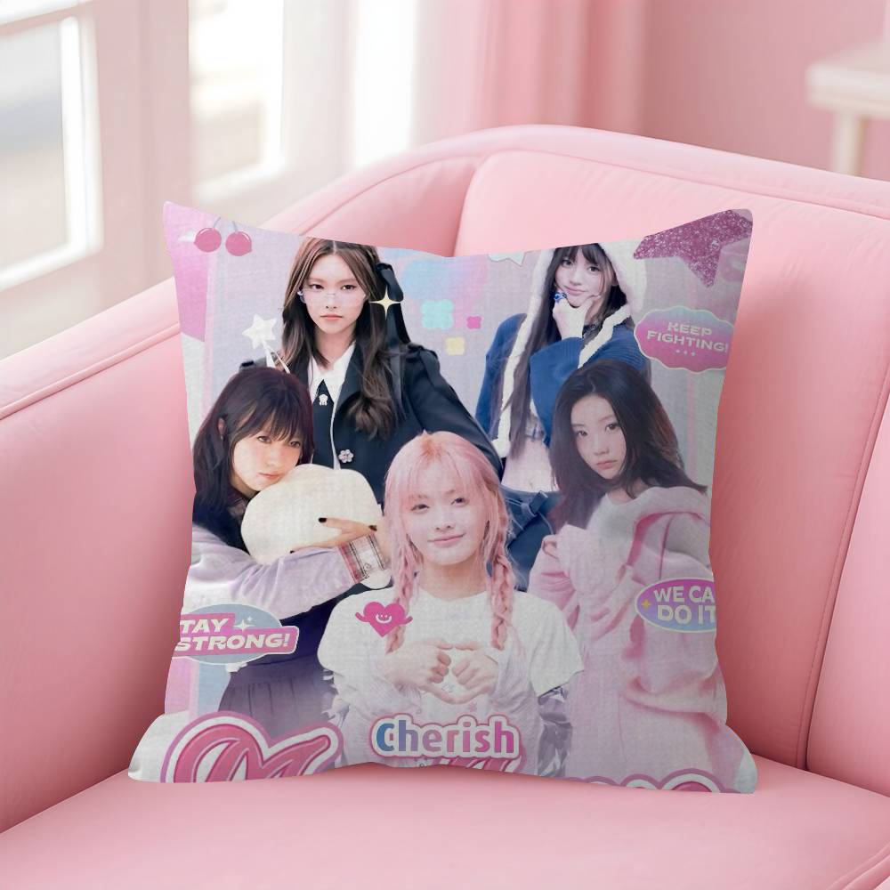 Pillow Cover For Bedroom Room And Living Room Sofa Decorative Cushion Cover Korea I-I-Illit Album