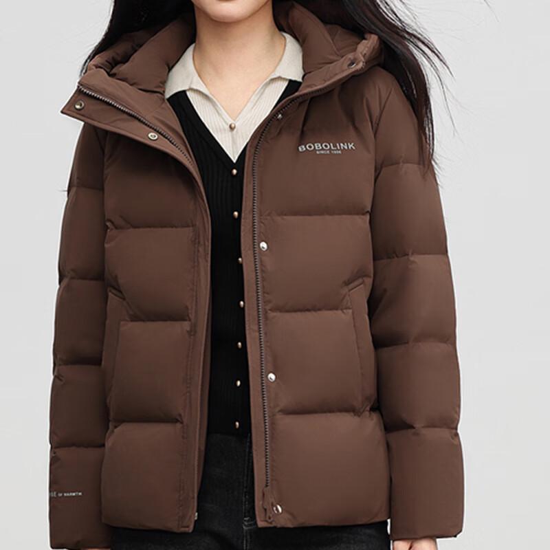 Xuezongfei Women's Short Hooded Down Jacket