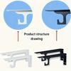 2 Piece Set Durable Metal Metal Brackets Heavy Duty Load-Bearing Supports  Industrial Use