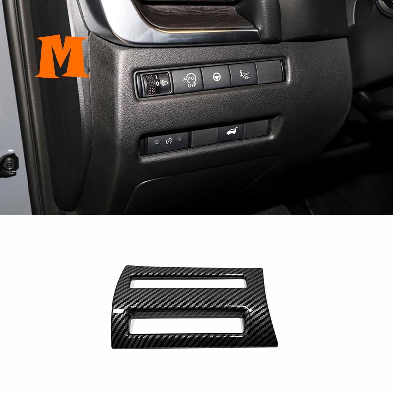 For Nissan X-Trail XTrail T33 Car Front Dashboard Air Conditioner Outlet AC Vent Decor Cover  2022 ABS Carbon