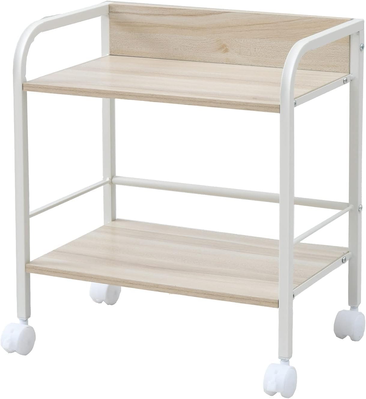 

YAMAZEN Rack with Compatible with Color Box Storage Robot Vacuum Cleaner 42cm x x 48cm Assembly Natural 2-Tier Casters, Boxes, Passable, (W) 27.5cm