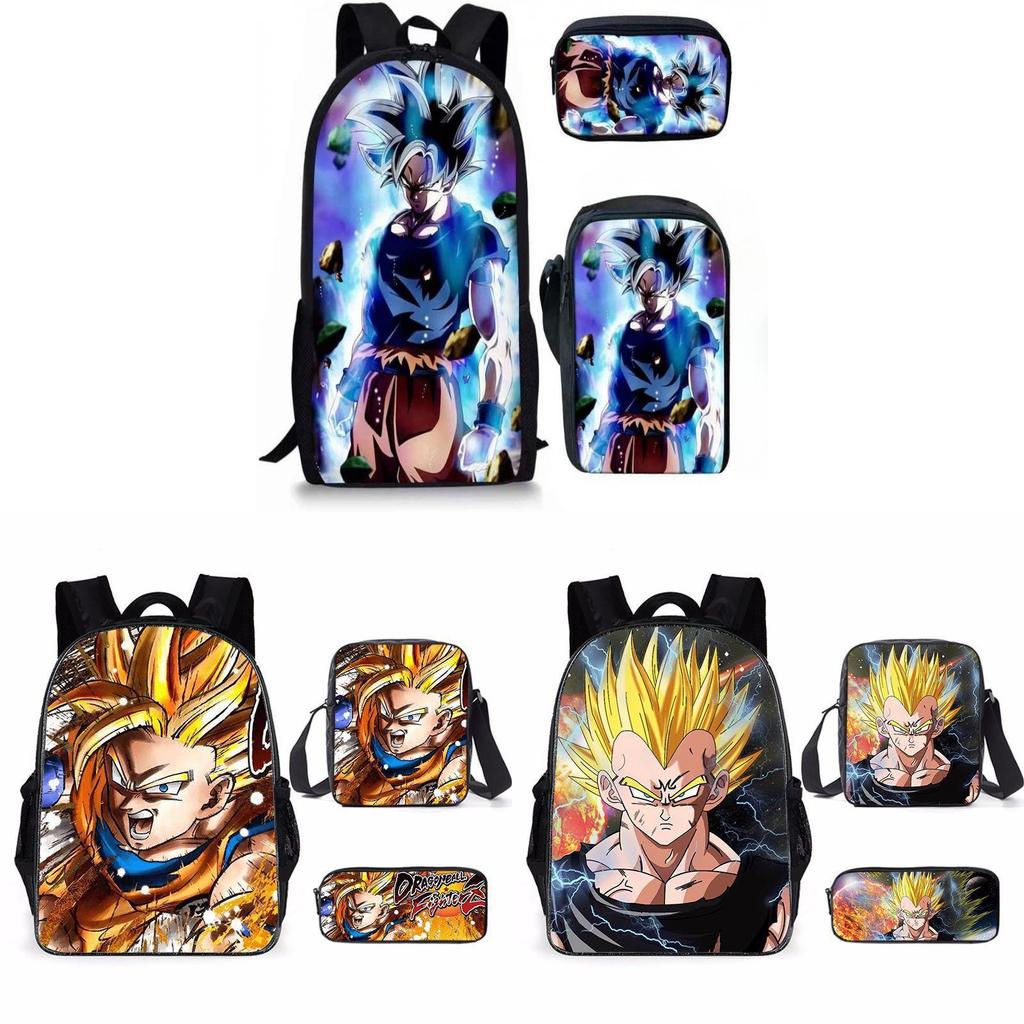 Dragon Ball Z Backpack Set With Waterproof Oxford Cloth For School Kids