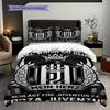 Biancheria da letto Elegance Bianco Nero Juventus (1 * copripiumino + 2 * federa, senza nucleo) Set biancheria da letto Copripiumino e federa Regalo di Natale compleanno