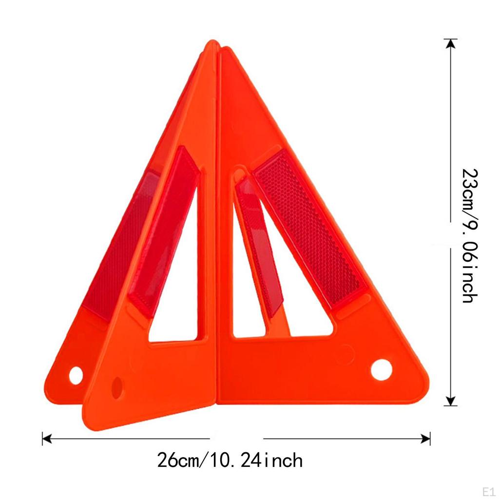 Emergency Warning Triangle Supplies Enmergency Practical Foldable Reflective for