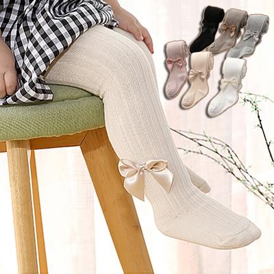 6 Farben Frühjahr/Sommer Baumwolle Mädchen Engen Leggings Baby overall Baby Neue Lange Hosen kinder Bogen Strumpfhosen baby strümpfe