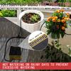 Solar Power Double Pump Watering Timers Automatic Drip Irrigation System Built-In Lithium Battery Rain Sensing for Garden Plant
