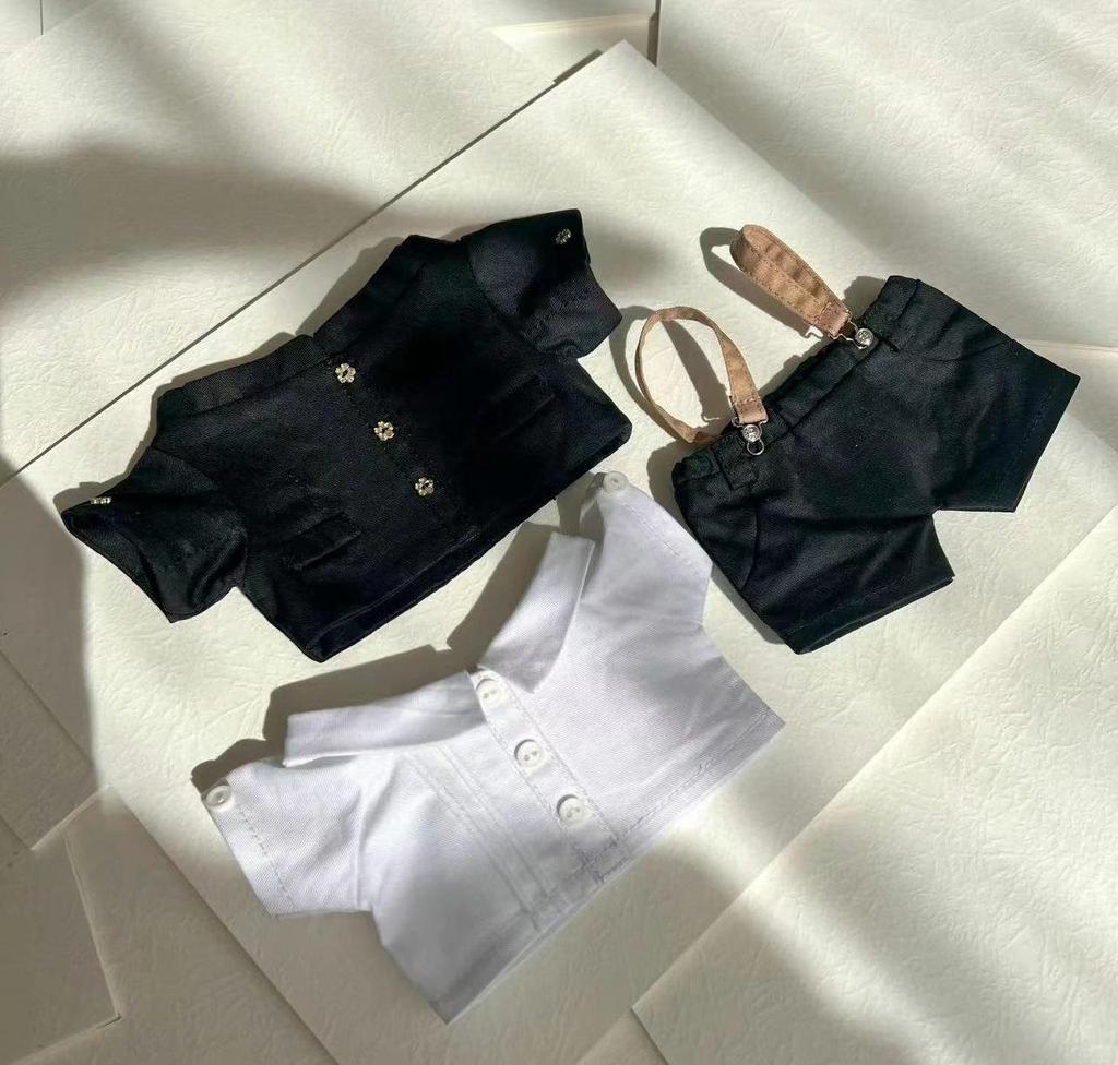 20cm Cool School Uniform Set for Cotton Dolls