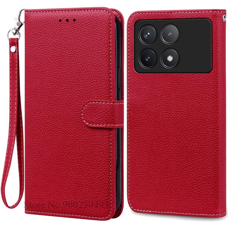 Pouzdro F6 Pro pro POCO F6 Pro Pouzdro Silikonová peněženka Kožené vyklápěcí pouzdro pro Xiaomi Poco F6 Pro 5G Pouzdro Knižní obal Fundas