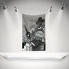 THE J-jay-z Flag Rock Music Band Banner HD Printing Tapestry Exhibition, Music Band Fans, Garage Decor