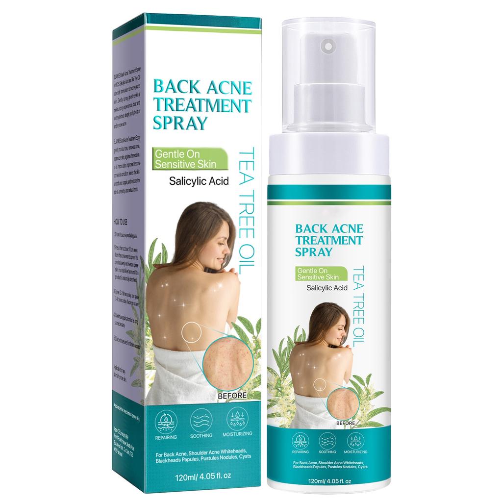 Back Acne Spray With Acne-removing Ingredients, Natural Back Acne Spray To Clear Back And Body Acne,120ML