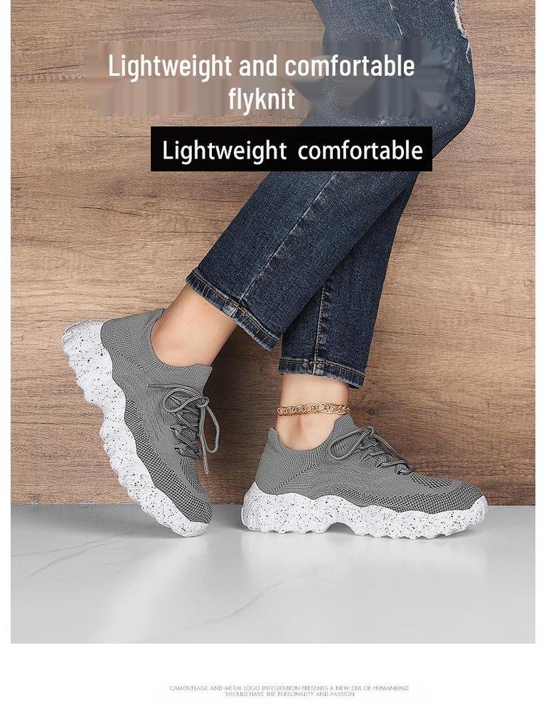 Scarpe da Donna Taglia Grande Traspiranti in Maglia Sportiva - Design Facile da Infilare