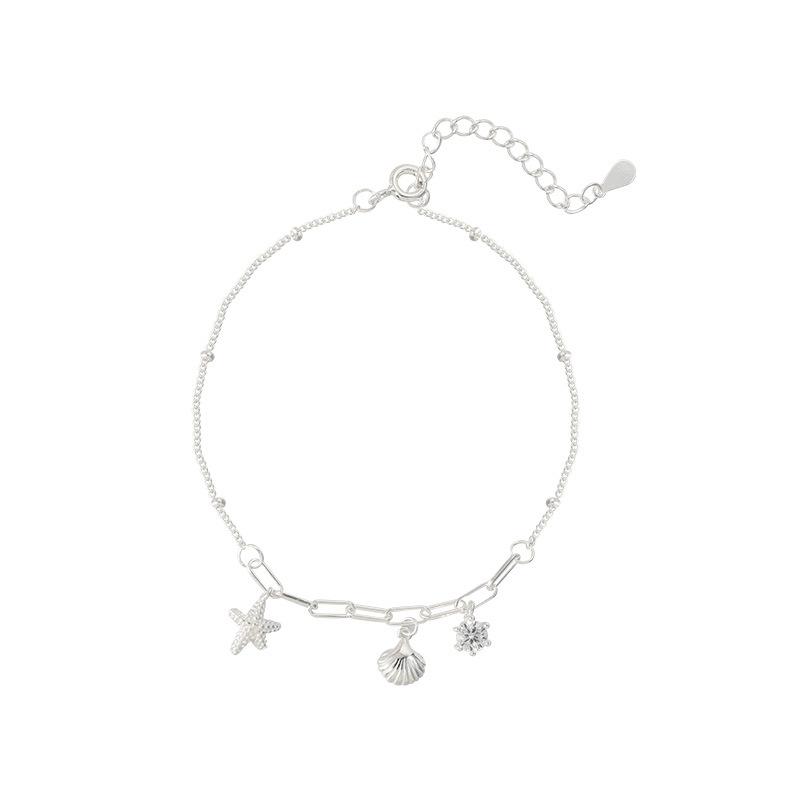 [Shell Starfish Bracelet] Women Niche Versatile Light Luxury Zircon Jewelry Simple Fashion Elegant