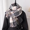 Sciarpa di Cachemire alla Moda Calda Invernale da Donna Stile Coreano Lavorata a Maglia Double Face Wraps Foulard Sciarpe Bufanda Stola Echarpe