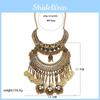 Ethnic Style Coin Pendant Necklace With Tassels For Women Stylish Festival Jewelry