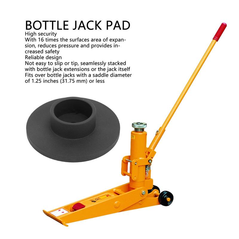 6 Ton Flat Bottle Jack Lift Pad Adapter Enhance Lifting Safety High Strength Jack Stand Pads for 1.25 Inch Jack Saddle
