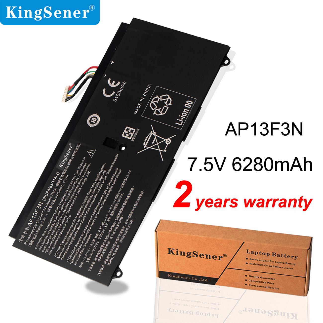 

KingSener AP13F3N Аккумулятор для ноутбука Aspire S7-392 S7-392-9890 2ICP4/63/114-2 7,5 В 6280 мАч/47 Втч