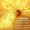 Christmas Lights Curtains for Windows Led Fairy New Year Lighting Room String Garland Usb Party Waterfalls Decorations Girls
