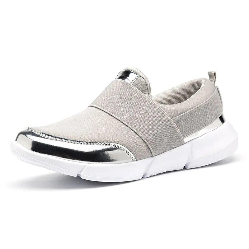 

Женские дорожные кроссовки, весенне-осенние кроссовки на толстой подошве, удобные лоферы без шнуровки больших размеров, Zapatilla Deportiva Mujer 39