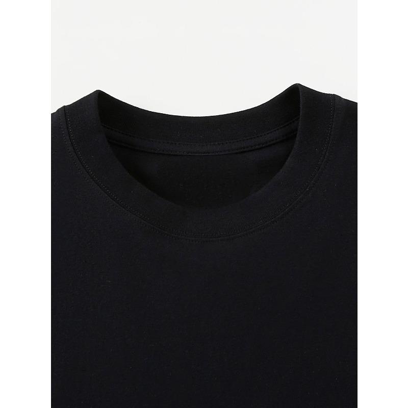 European sizes Men's T-Shirt with Cartoon Cat Print - Casual Crew Neck, Short Sleeve Tee for Summer | Machine Washable