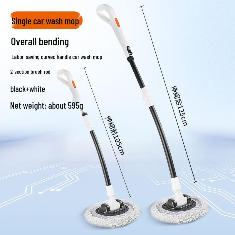 Mop telescopic retractabil din chenilă pentru spălarea mașinii Zhongheng cu mâner telescopic și perie cu peri moi