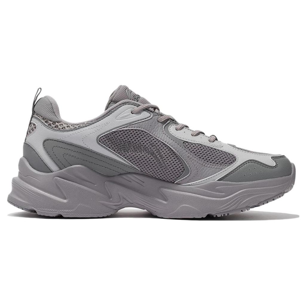 Li Ning Rebound Trend Shock Absorbing Breathable Low Top Running Shoes Men sneaker Gray ARLS013-6