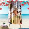 Pippi Longstocking Print Beach Towel, Large Soft Quick Dry Towel for Beach Camping Swimming