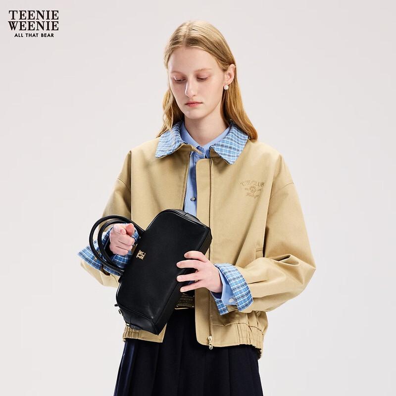 Teenie Weenie Women's Retro Plaid Lapel Jacket