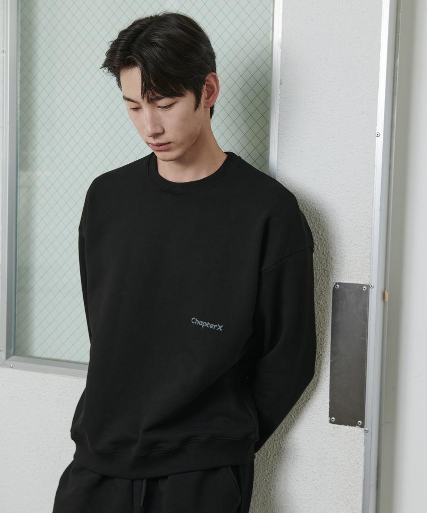 Chaebteoegseu X-Rib Sweatshirt (Black)
